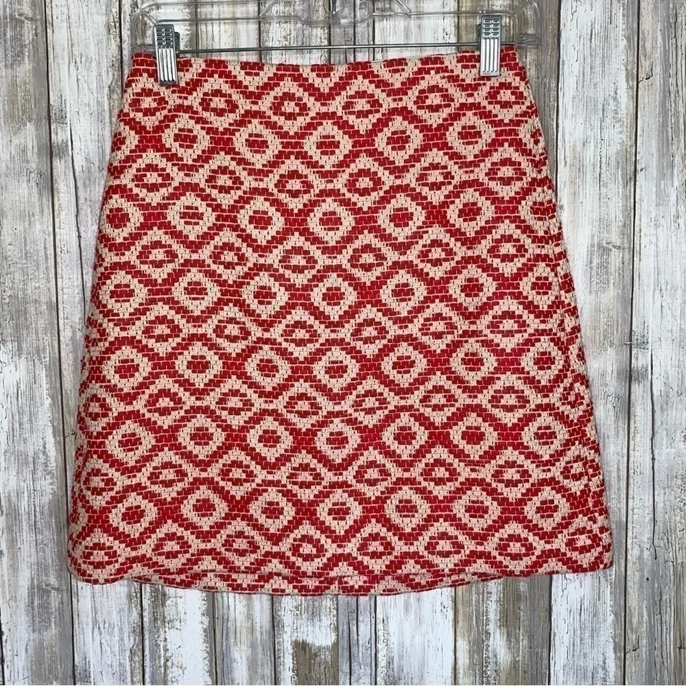 Loft Geo Jacquard Shirt Tweed Skirt - Picture 2 of 5